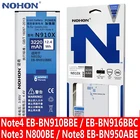 Аккумулятор NOHON для Samsung Galaxy Note 3 4 8 Note8 N9500 Note4 N9100 N910X Note3 NFC N9000 сменный литий-полимерный батарея