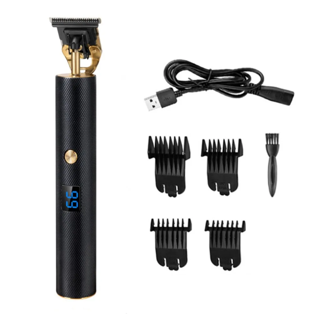 

Men Professional 2 Modes T-blade Outliner Electric Hair Clipper LED Display Hair Trimmer USB Rechargeable Hair Cutter Machine