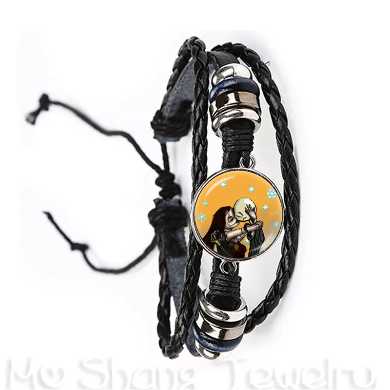 Кожаный браслет ручной работы с кабошоном для мужчин и женщин Ювелирное