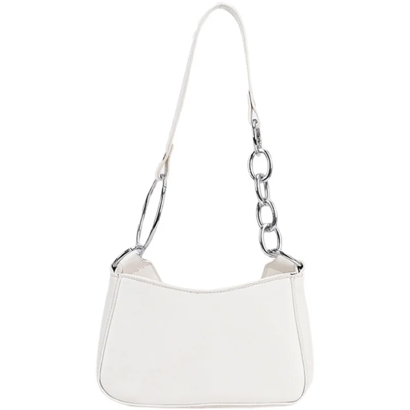 

Small PU Leather Underarm Crossbody Bags For Women 2021 Simple Ladies Brand Trend Chain Shoulder Handbags And Purses