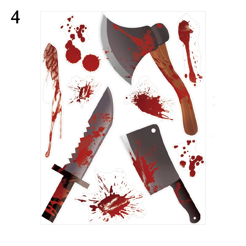 

Window Decoration Lightweight Wall Sticker Halloween Door Poster Wall Stickers Halloween Decorative Creative Poster Fashion