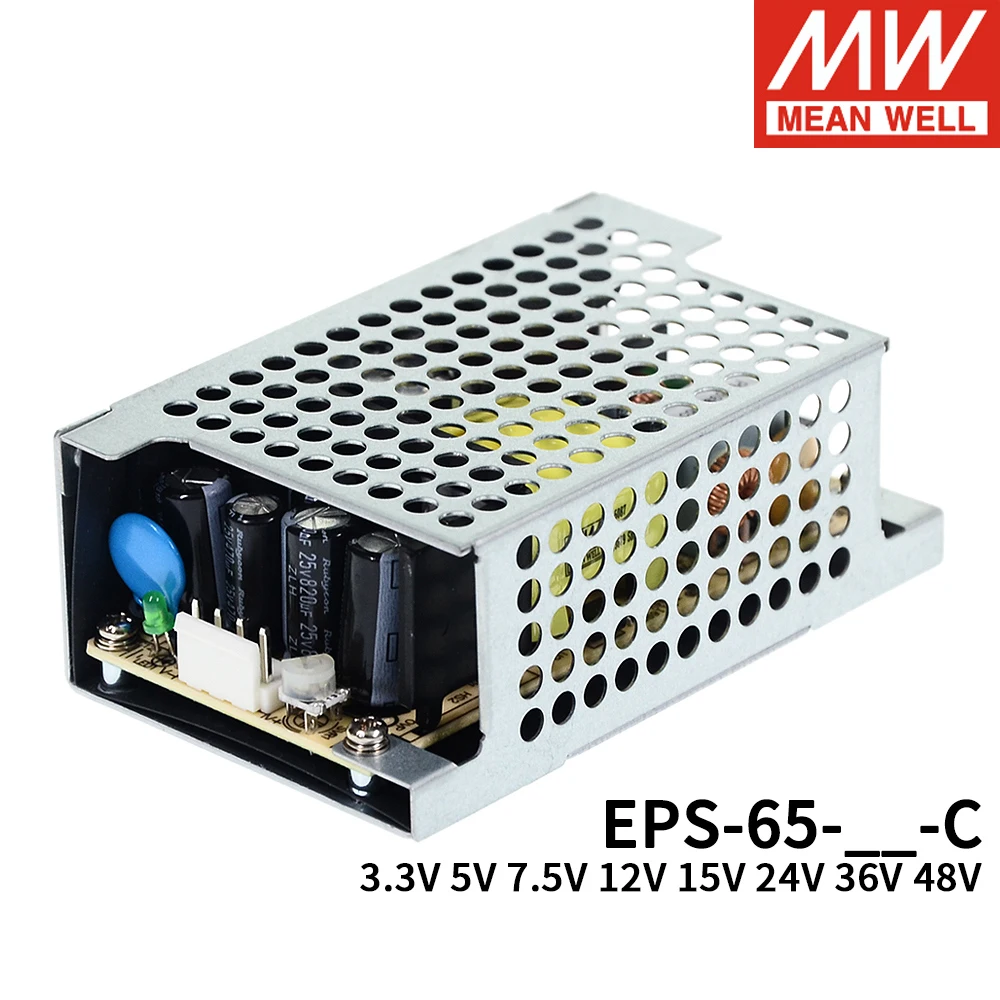 Бренд Mean Well представляет EPS PCB Тип один Выход Питание EPS-15W 25 Вт 35 45 65W 3 V 5V 7 5 12V 15V 24V 27V
