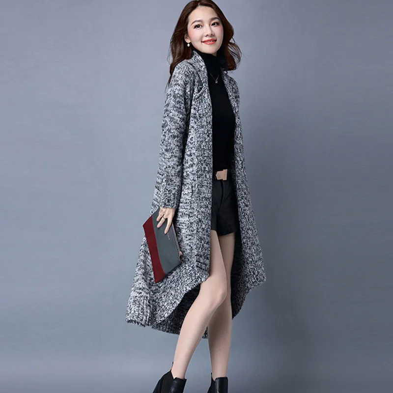 Осень-зима 2020 Новое поступление модный Женский Повседневный Кардиган вязаный