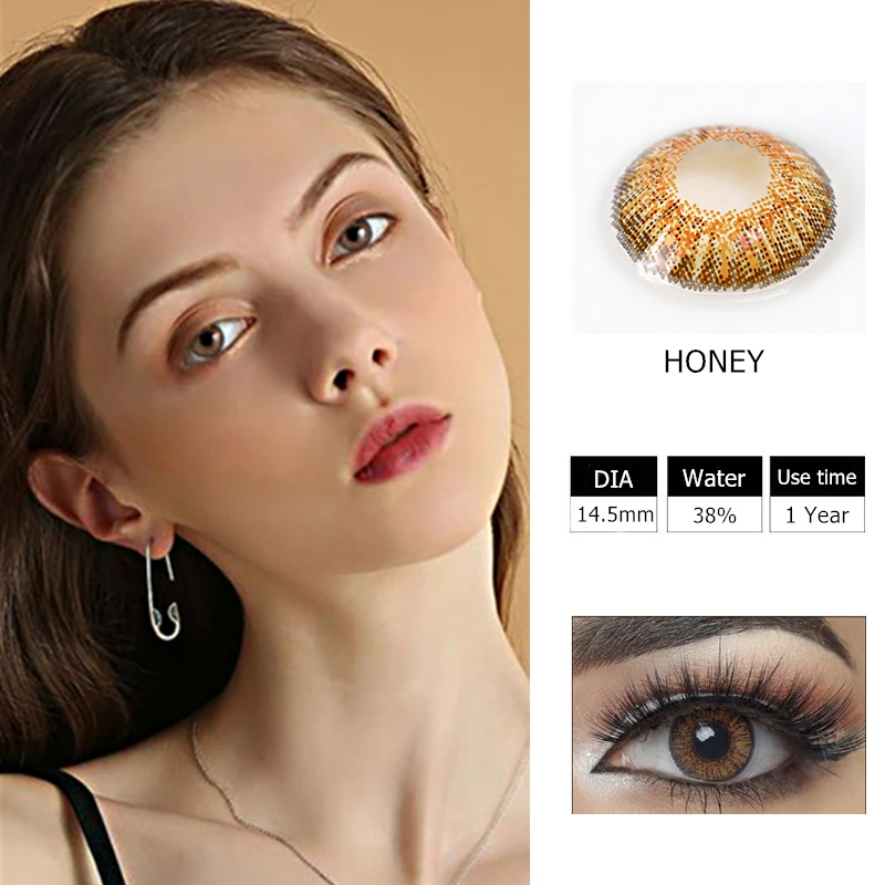 

1 пара фантазия-Песочник из натуральных перьев серии Цвет ed контактные линзы ежегодно Применение косметический контактные линзы для глаз Ц...