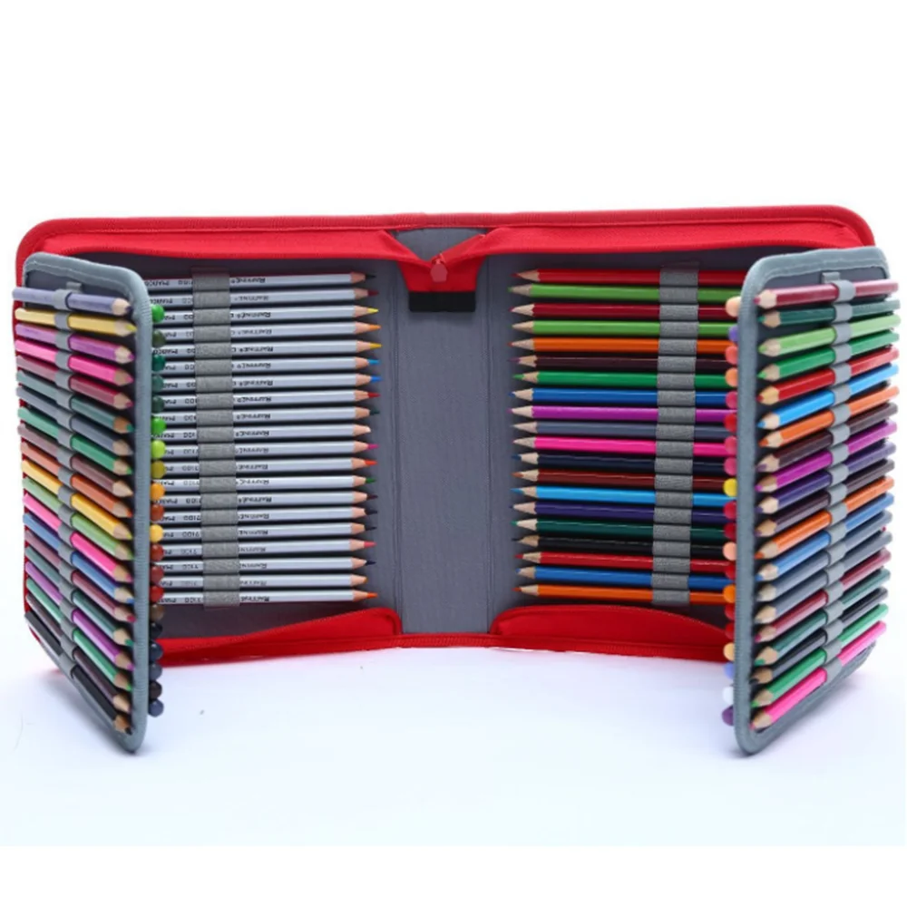 Чехол карандаш с дополнительным держателем на рукавах для акварельных цветных