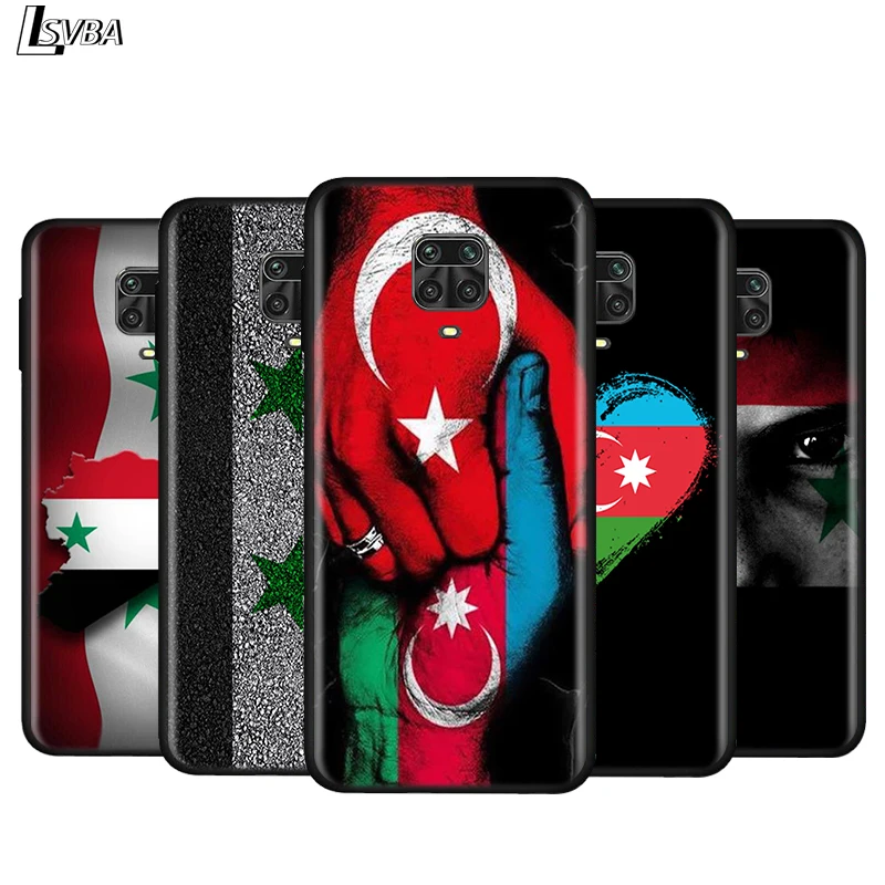 

Silicone Cover Azerbaijan Syria Israel Flag For Xiaomi Redmi Note 9 9S Max 8T 8 7 6 5 Pro 5A 4X 4 Bright Black Phone Case