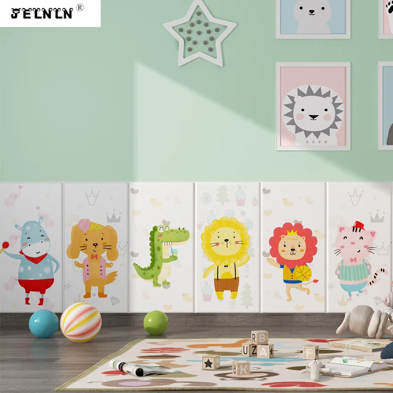 Мультяшный рисунок животных украшение детской комнаты мягкая упаковка татами