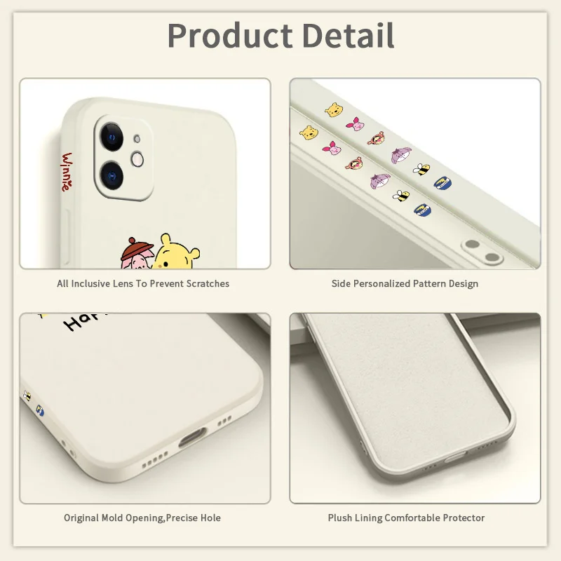 

Two Lovely Bears Case For iPhone 12 Pro Max 11 X XS XR XSMAX SE2020 8 8Plus 7 7Plus 6 6S Plus Liquid Silicone Cover