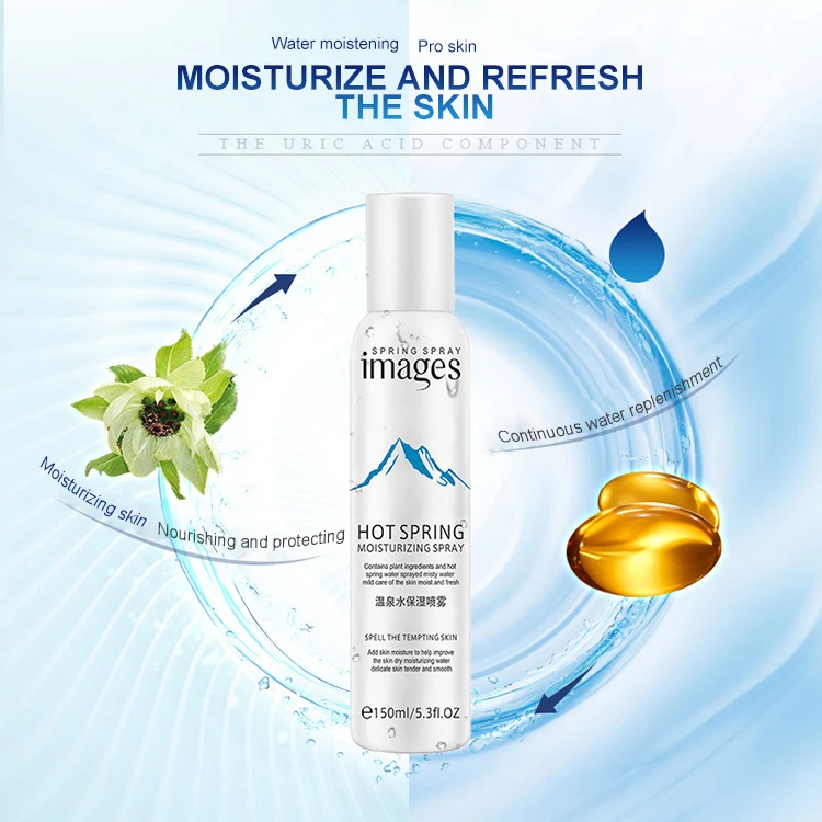 

Images Cosmetics hot spring Moisturizing Nourishing Facial Spray for Face Care