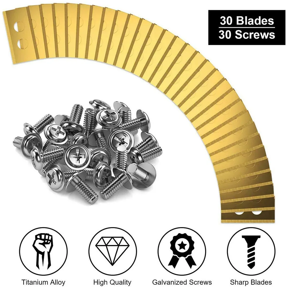 30 шт. 36X18X0 9 мм титановые запасные лезвия винты Сменные аксессуары для Worx Landroid