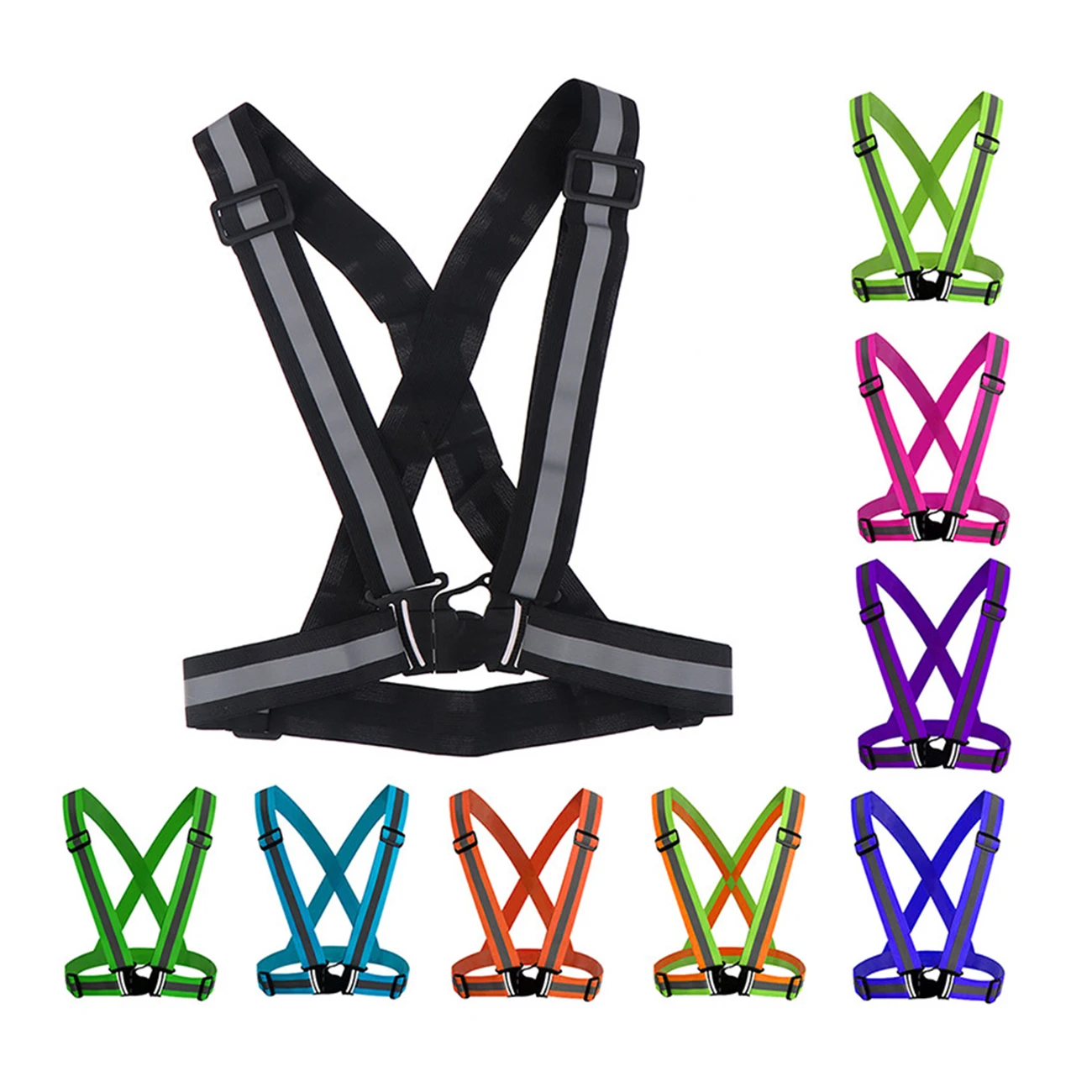 1 шт. Светоотражающие ремни для хайлайтера одежда ночного бега и езды жилет