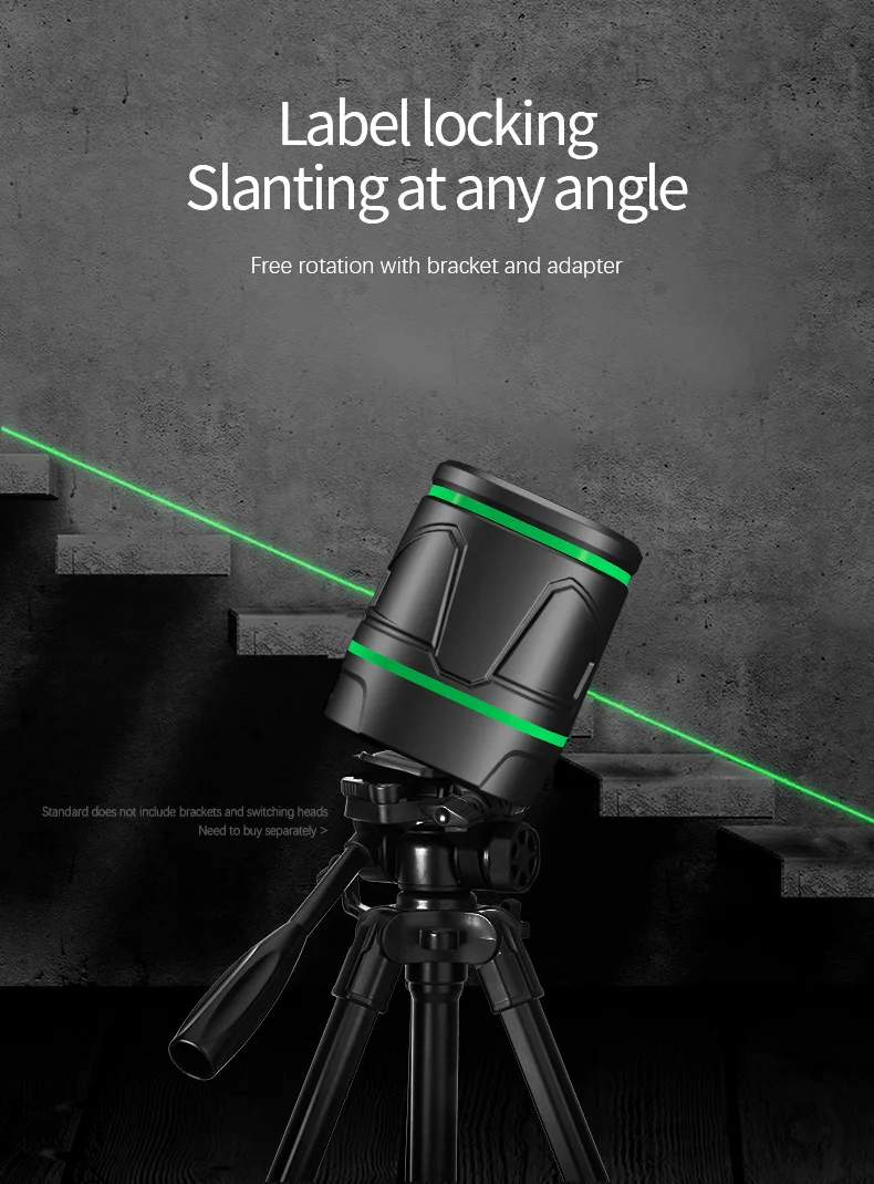 SNDWAY 2-линейный лазерный уровень с зеленым лучом самонивелирующийся вертикальный