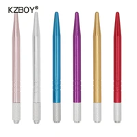 kzboy 10pcs hot sale microblading handles tool pen single sided individual package for to eyebrow tattoo
