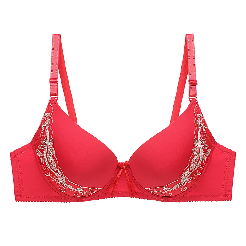 Julexy New C D Cup Sexy Women bra Sexy push up big Plus size underwear bras for women soutien gorge femme brassiere - Цвет: Красный