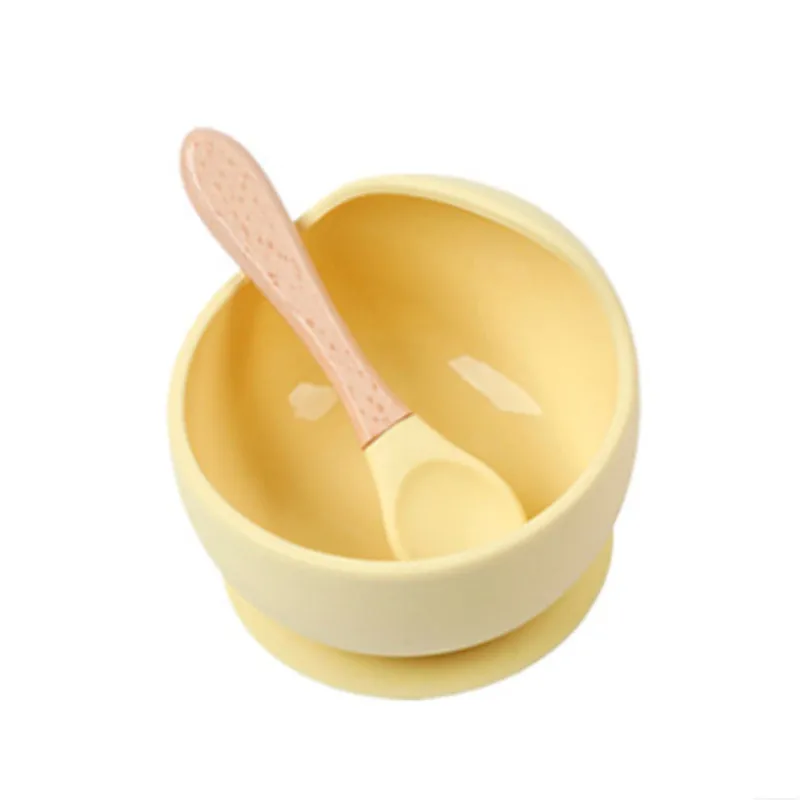 2 шт. Детские Силиконовые ложки и чаши|Тарелки| |