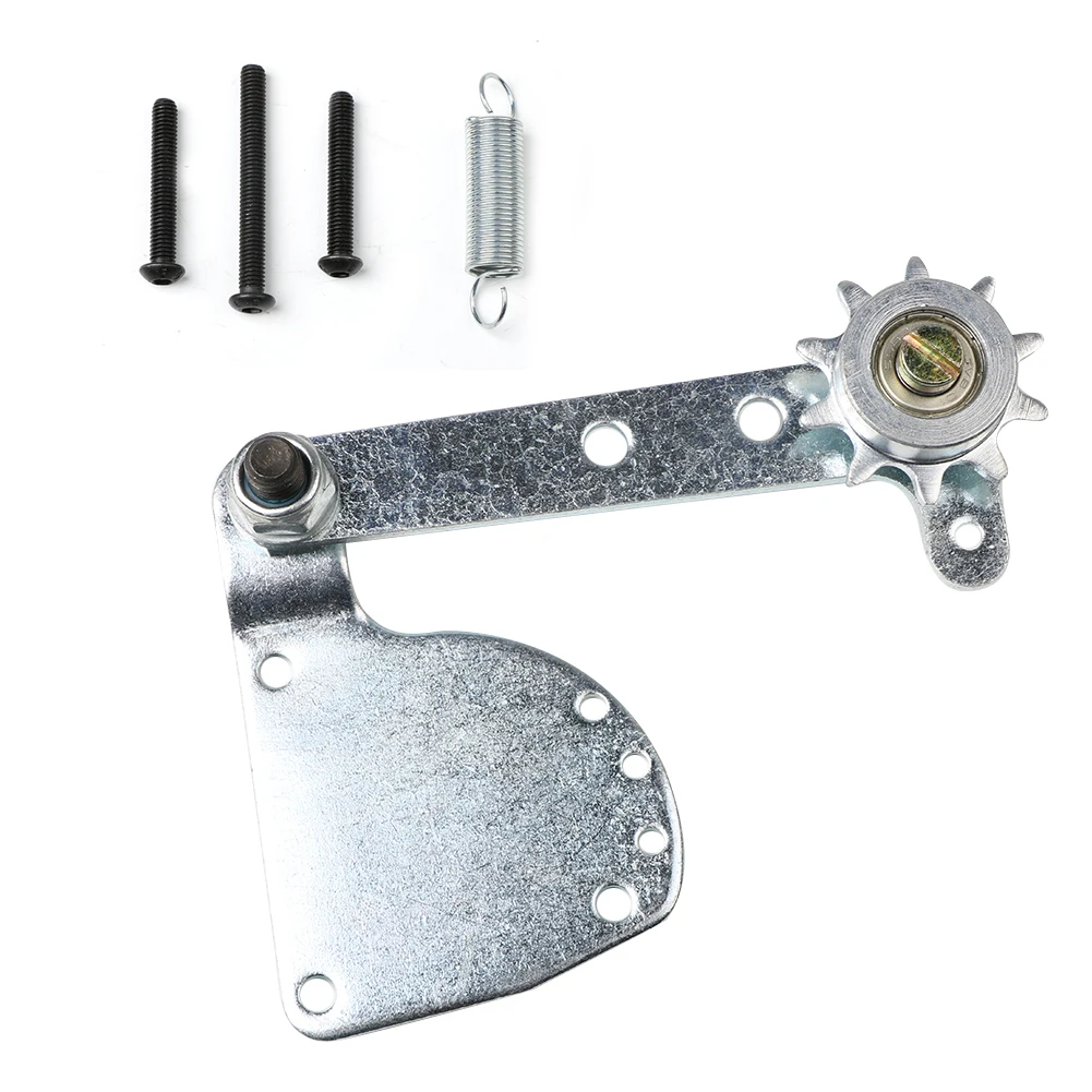 

Spring Loaded Chain Tensioner Quick Release Protector Fix Cleaning Tool Fit For 49cc 50cc 66cc 80cc Engine Motorized Bike Silver