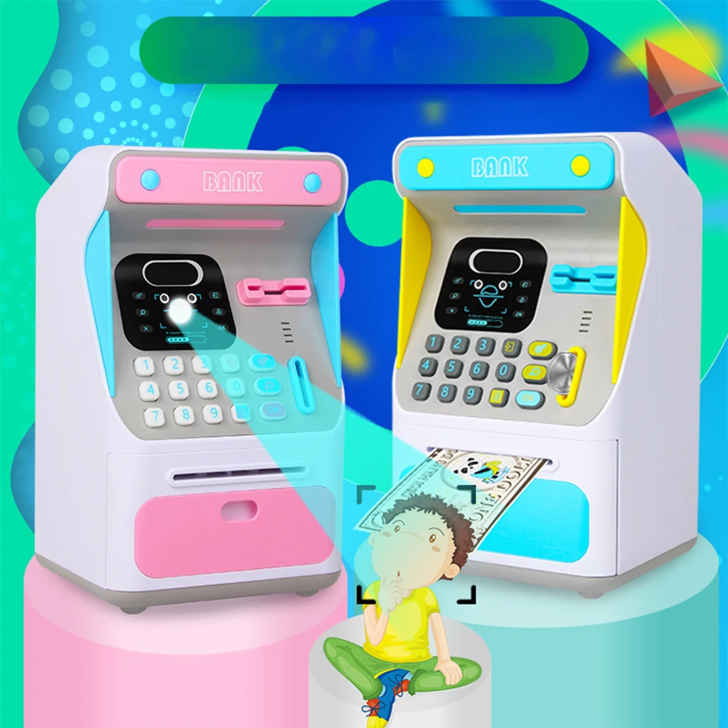 Детская игрушка ATM электронный экономия денег 4 цифры пароль монет денежный
