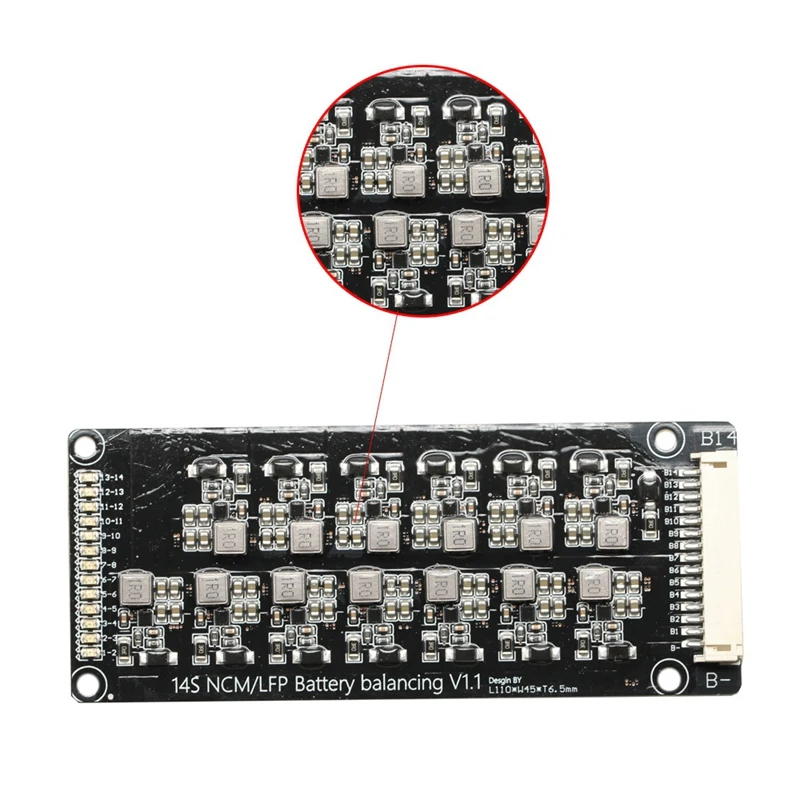 3S 14 Li Ion Lipo Lifepo4 LFP батарея активный эквалайзер балансировка BMS 1.2A баланс плата