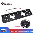 ИК-камера заднего вида Podofo, рамка для номера ЕС, водонепроницаемая