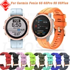 Ремешок для наручных часов Garmin Fenix 6X 6 6S Pro 5 5S Plus, быстросъемный силиконовый браслет из розового золота со стальной пряжкой, Easyfit, 20 мм