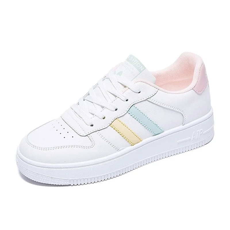 2021 White Sneakers Women Vulcanized Shoes Fashion Student Platform Walking Women's Chunky Breathable Low Top Skateboard | Обувь