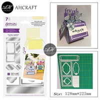 ahcraft box frame metal cutting dies for diy scrapbooking photo album decorative embossing stencil paper cards mould