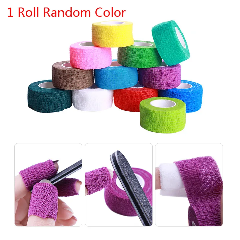 1 roll Комплект инструментов для маникюра гель для снятия лака Очиститель клипса колпачок удалитель салфетки без ворса лак для ногтей хлопок кутикулы толкатель маникюрные советы - Цвет: 1 roll