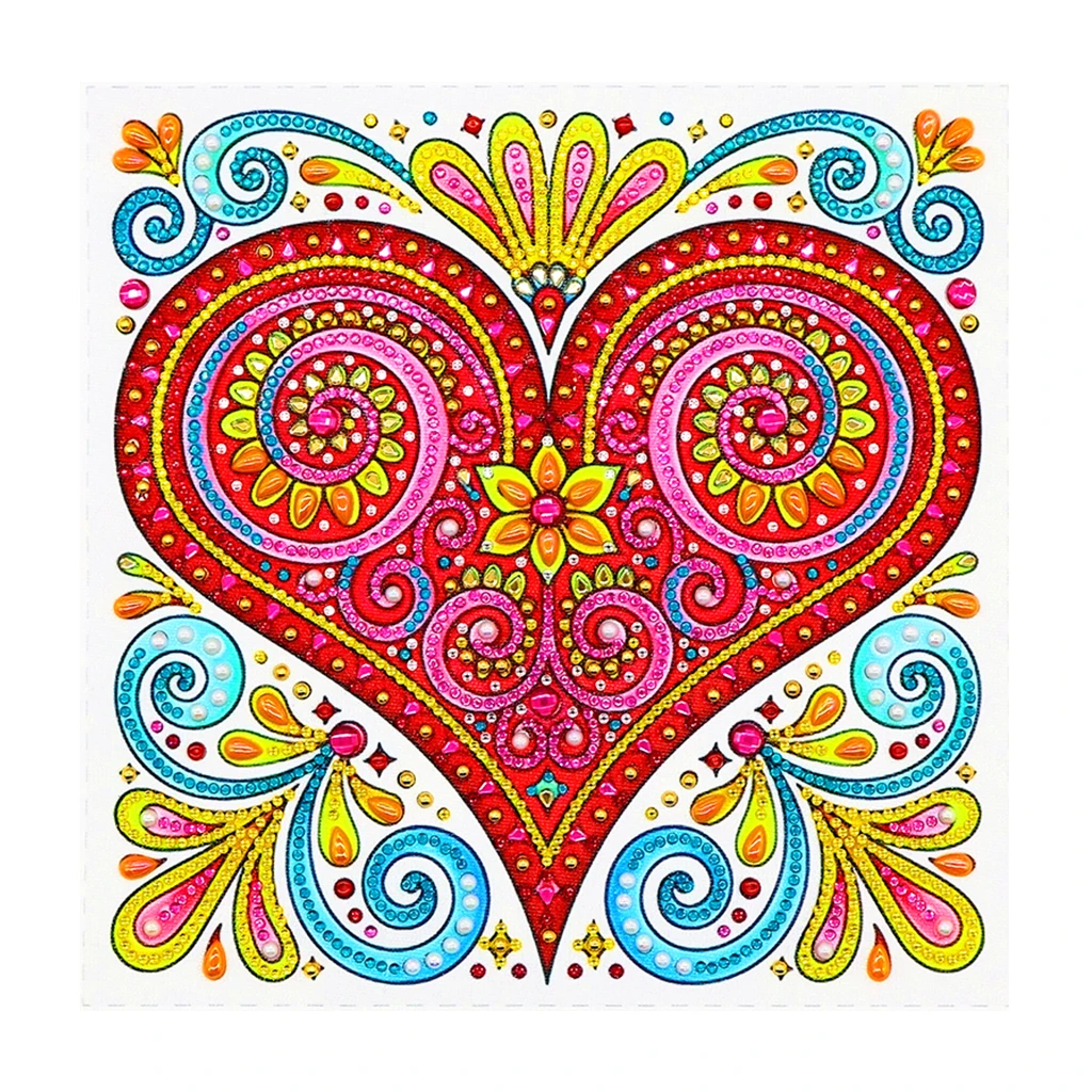 

5D DIY Diamond Painting Love Heart Diagram Square Diamond Embroidery Cross Stitch Rhinestone Full Mosaic Home Decoration Gift