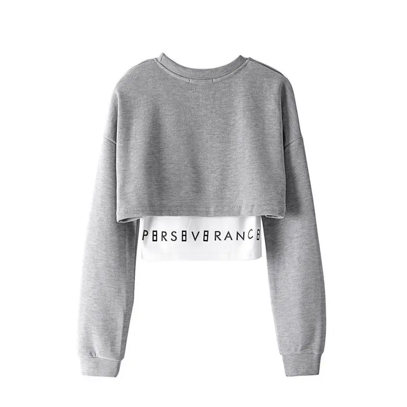 

Футболка женская с длинным рукавом и принтом букв, осень 2021