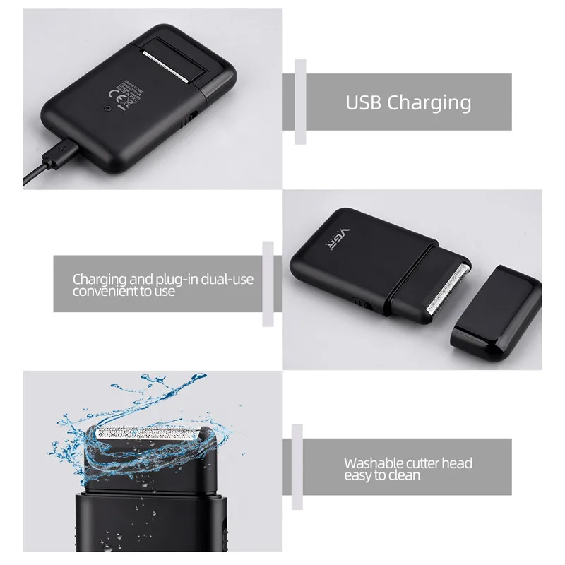 

USB Rechargeable T-Outliner Beard Trimmer Clipper Cordless Haircut Men Baldheaded Hair Trimmer Barber Cut Hair Cutting Machine