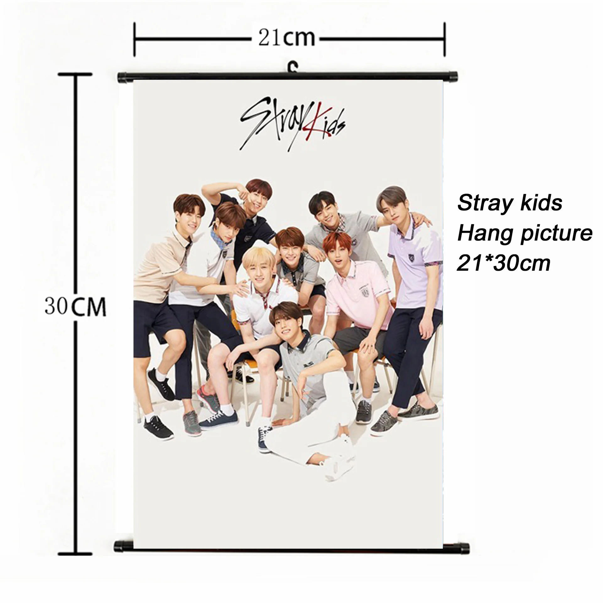 Модный Kpop Stray Kids повесить paintng 21*30 см плакат страй дети подписи альбом Фотокарта плакат вентиляторы коллекция Канцелярский набор