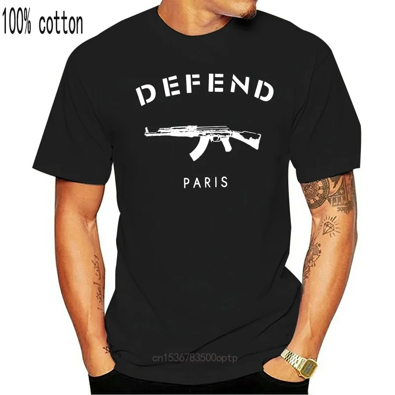 

New Unisex Defend Paris 3D Print AK47 T-shirt Short Sleeves Casual Sweatshirt Shirt