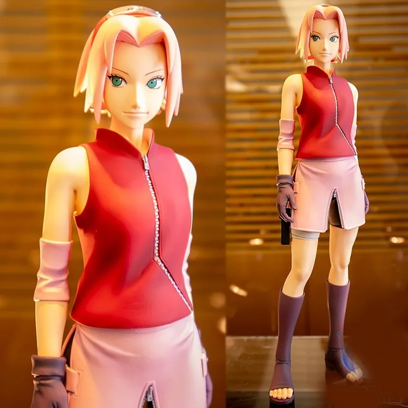 Bandai GROS Naruto Shippuden Аниме Фигурка 23 см высота PVP Grandista Haruno Sakura модель подарок на день