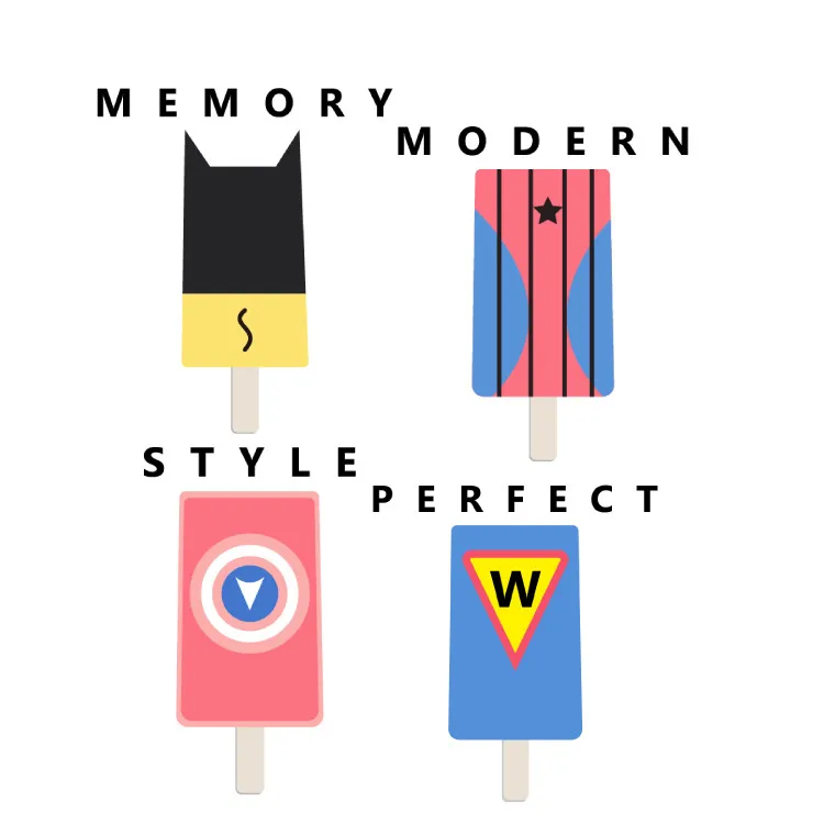 Термоклейкие нашивки с надписью на одежду Симпатичные мороженым