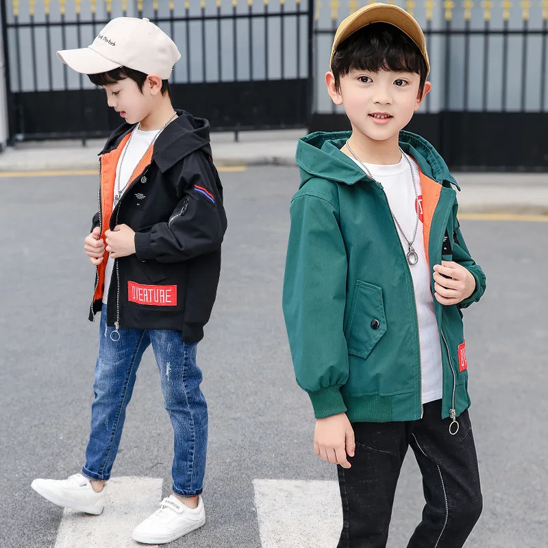 

Printed Spring Autumn Coat Outerwear Top Children Clothes Kids Costume Teenage Formal Home Outdoor Boy Clothing High Quality
