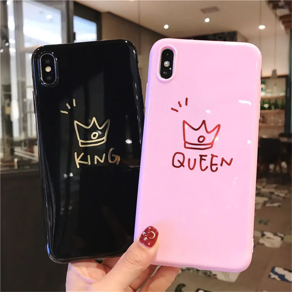 Силиконовый чехол из ТПУ с короной для iPhone 11 Pro 6 6s 7 8 Plus X XR XS Max King телефона в стиле