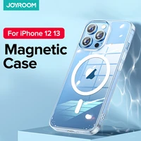 transparent magnetic case for iphone 13 12 pro max support wireless charging case mag back cover for ip 13 pro max magnet case