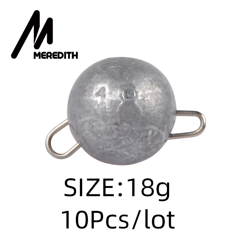 MEREDITH 10 шт./лот рыболовное грузило вес грузила 2 г-18 г грузило соединитель крюка быстросъемное литье рыболовное грузило пуля Рыбалка - Цвет: 18g