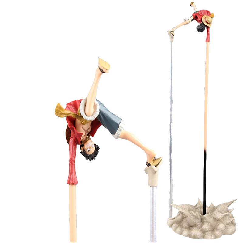 

KUMALAZY One Piece Luffy Gear Second Super High Monkey D Luffy Effect Sence 35CM PVC Action Figure Model Chirstmas Gift