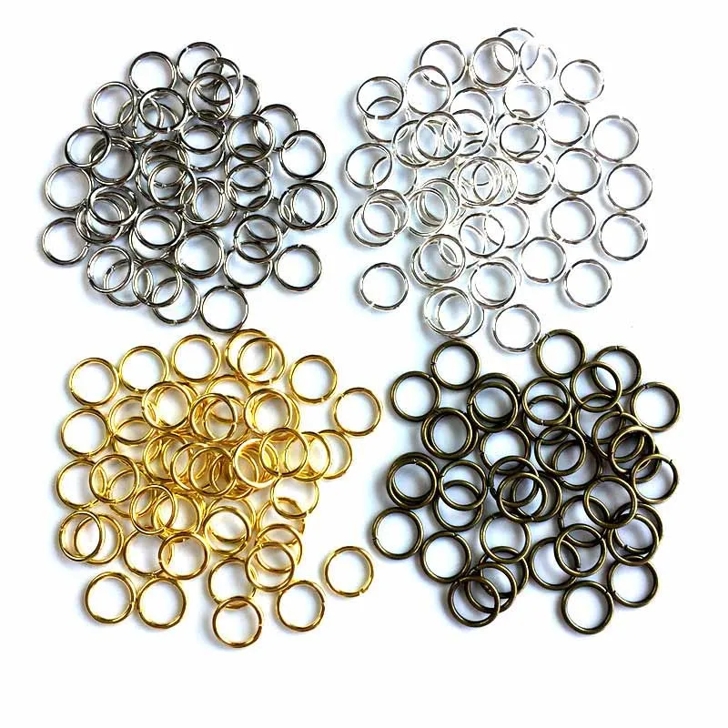 

Metal Double Loops 5mm/6mm/7mm/8mm/9mm/10mm 4Colors Ornament Accessories DIY Handmade Open Jump Rings Connectors