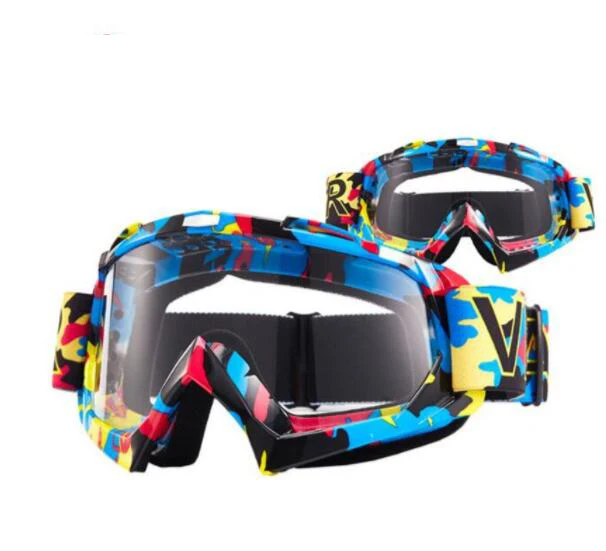 Мотоциклетные очки лыжные для мотокросса гоночные сноуборда цветные линзы