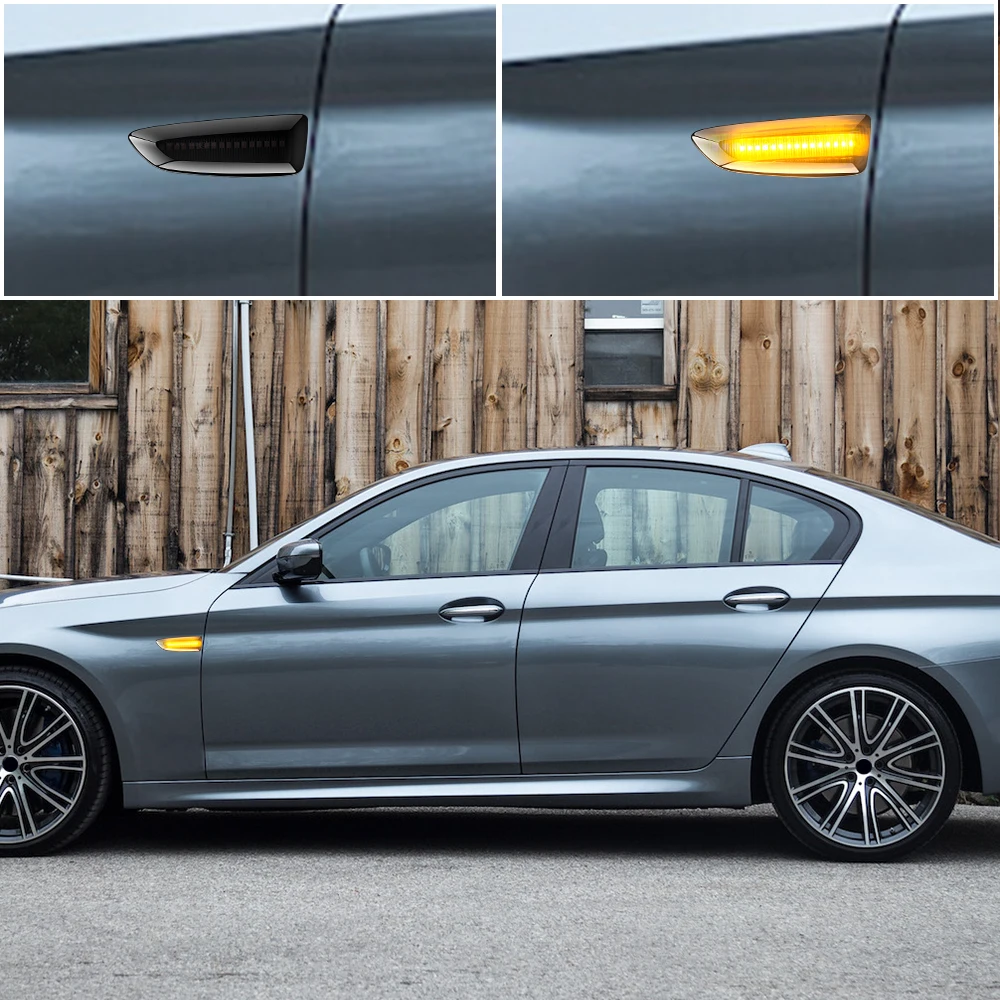 2 шт. желтый течет Боковой габаритный фонарь поворота светильник светодиодный