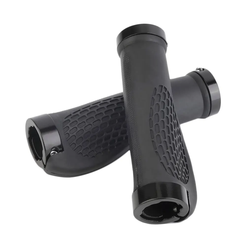 

Durable Anti-slip Ergonomic Rubber Mountain Bike Bicycle Black Handlebar Grips Cycling Lock-On Ends Handlebar Hot Sale Dropship