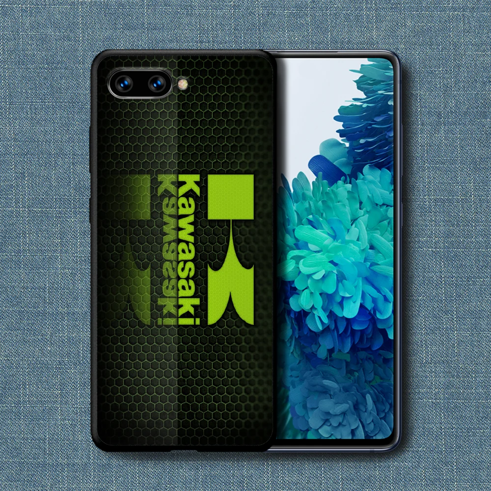 

Kawasaki Motor Brand Phone Case For Huawei Honor 6A 7A 7C 8 8A 8X 9 9X 10 10i 20 Lite Pro Play black Prime Silicone Bumper Soft