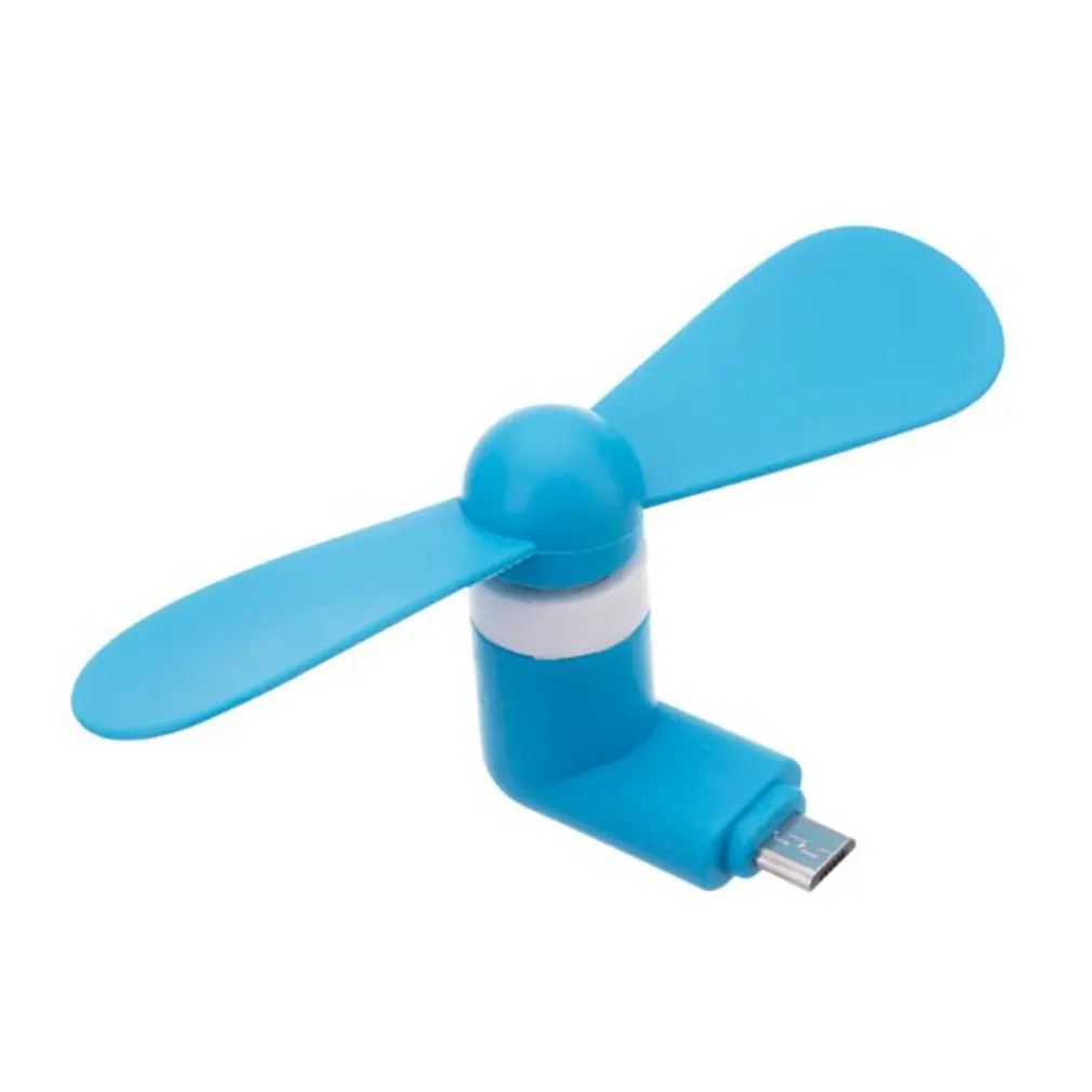 

Portable OTG Micro USB Fan Dropshipping Ultra Silent Super Strong Wind Mini Fan for Phone Desktop Laptop 6 Colors Optional 5V CE