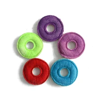 new pet dog toy color natural loofah doughnut cleaning bite tablet bagel tooth toys 10pclot