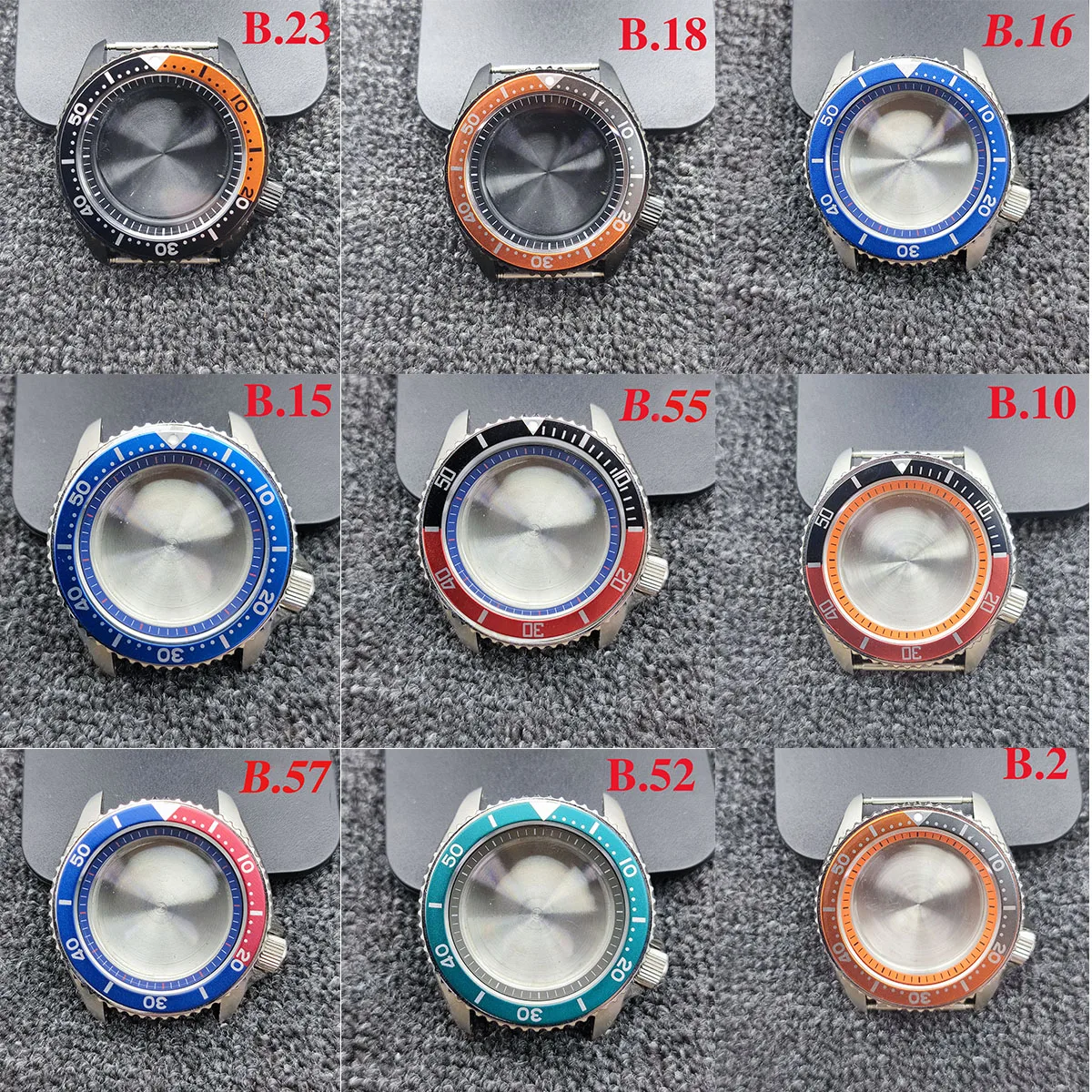 

NH35 NH36 case 41.5 mm sapphire glass plated stainless steel suitable for NH35 NH36 movement watch replacement parts case
