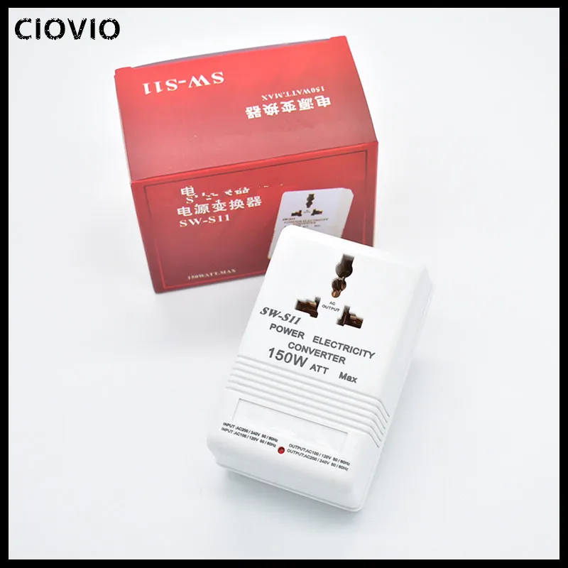 CIOVIO трансформатор 70 Вт 100 150 220 В до 110 преобразователь путешествия Двухканальный