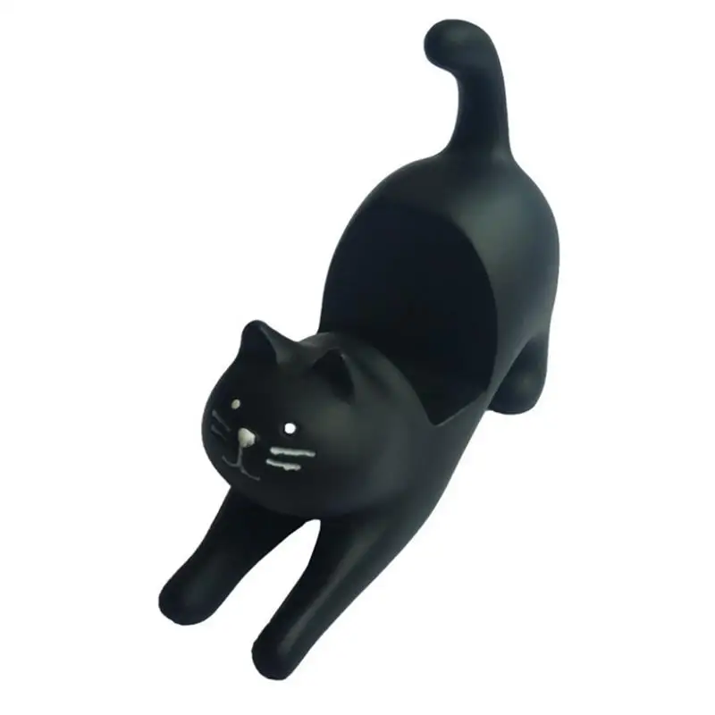 

Creative Lovely Cat Figurines Resin Cat Phone Holder Decorative Phone Support Cartoon Kitty Birthday Gift Office Desk Ornaments