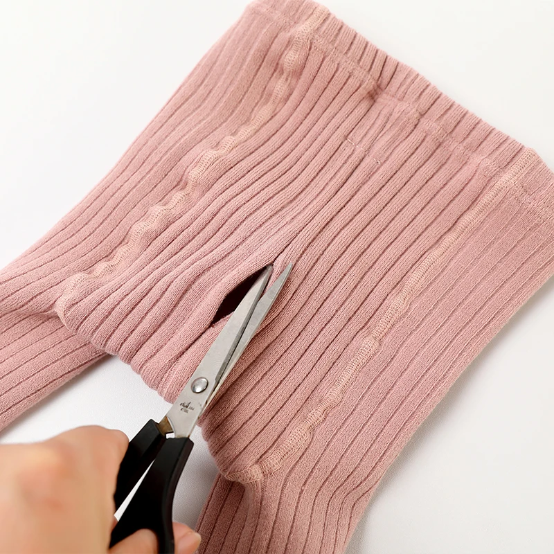 Зимние колготки в рубчик для маленьких девочек осенние детские термальные